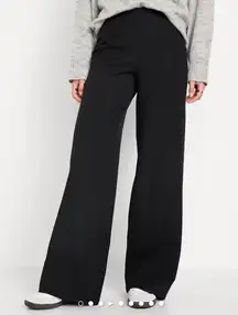 Old Navy Black High Rise Wide Leg Pixie Pants Size L