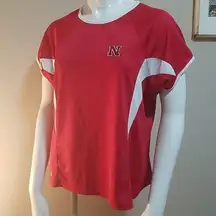 HP! Holloway Red & White Nebraska Huskers Tee (Large)