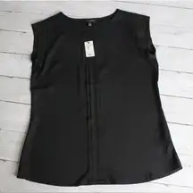 The Limited- Black‎ short sleeve work blouse size 2