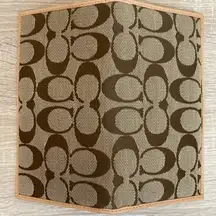 Coach Checkbook Monogram Wallet