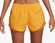 Nike Women's Orange Dri-Fit Tempo Running Shorts - Size Large