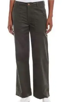 Weatherproof Vintage Ladies' Wide Leg Corduroy Pants, Olive 8,NWT