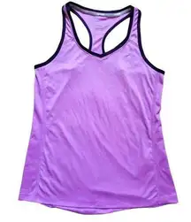 Nike Shirt Women Medium Dri Fit Running Racerback Purple Athletic Top Gym Yoga