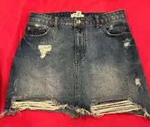 Forever 21 denim mini skirt size 25