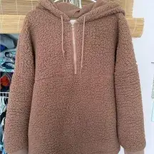 VS Sherpa Hoodie 1/2 zip EUC