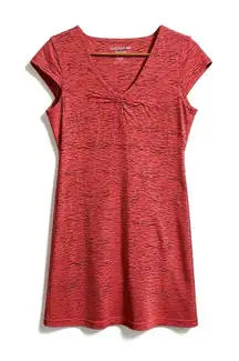 Toad & Co Rosemarie Cap Sleeve Dress Womens M Coral V-Neck