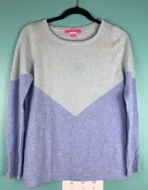 Lilly Pulitzer 100% Cashmere Chevron Sweater | Size M