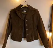 vintage maxima wilson leather brown suede feel