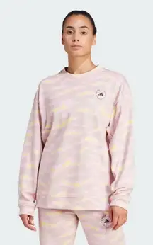 Adidas by Stella McCartney‎ TrueCasuals Zebra Printed Crewneck Sweatshirt Medium