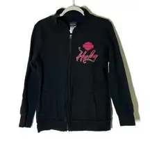 Harley Davidson El Paso Black Zip Up Sweatshirt Size Large