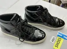 Unisex Pony High Top Fashion Sneakers Men 7 Woman 9 Black Lace Up