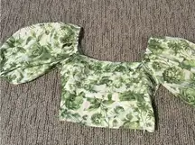 Abercrombie & Fitch Cropped Floral Top