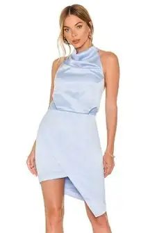 Elliatt Camo Dress in Baby Blue