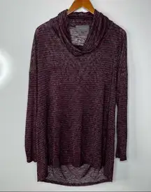 Sunday in Brooklyn Lightweight Cowlneck Sweater Tunic Large