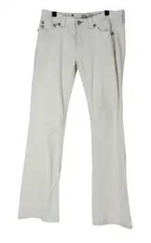 Miss Me Jeans Signature Boot Cut Embellished Pockets Jeans in White