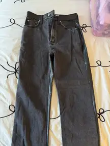 Abercrombie Ankle Straight Ultra High-Rise