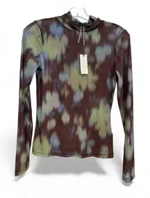 By Anthropologie Double-Layer Mesh Top XS NWT