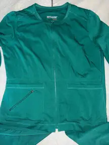 Hunter green scrubs set