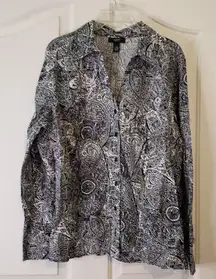 Alfani Paisley Button-Up Shirt