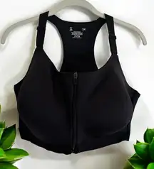 Xersion Medium Support Black 3X Sports‎ Bra Racerback Front Closure Full Figure