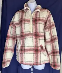 No Boundaries Juniors Plush Sherpa Pullover Hoodie Size L