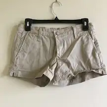 AG Adriano Goldschmied The Pixie Khaki Short Stretch Twill‎ Size 25R