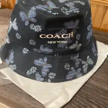 Coach Lovely Butterfly Print Bucket Hat