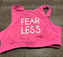 Aerie Pink “Fear Less” Sports Bra