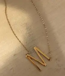 “M” pendant necklace 
