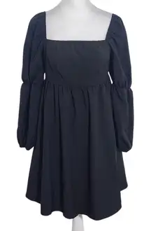 Exlura Black Mini Dress Size Small Black Smocked Dress