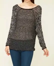 Helmut Lang Long Sleeve Pullover: Destroyed Sheen