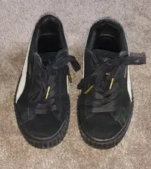 Fenty Puma Suede Black Creeper Sneakers  SIZE 5.5