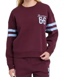 Ford Bronco 1966 Graphic Sweatshirt Maroon Women’s Size L NWT