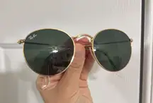 Ray-Ban Round Metal Sunglasses Gold