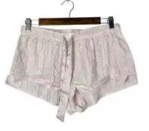 Victoria's Secret  Light Pink Metallic Stripe Sleep Shorts S