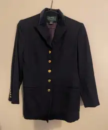 Vintage‎ Lauren Ralph Lauren Petites Nautical Classic blazer with Velvet collar