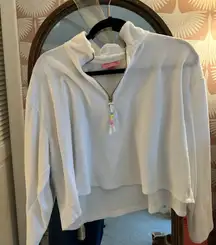 Stoney Clover Lane x Target Pullover Terry Cloth Quarter-Zip Cropped