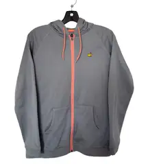 Women Magnolia Lane Masters Full Zip Medium Gray‎ Fleece Hoodie Jacket
