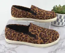 Torrid Quilted‎ Leopard Print Slip On Loafers Comfort Sneakers 9.5 Wide Width