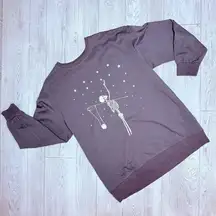 Chicyea Skeletons Happy Halloween Star & Skull Skeleton Sweatshirt sweater shirt