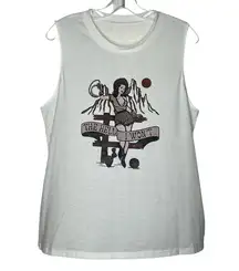 The Hell I Won’t Unbranded Tank Top Sz 1X White Brown Retro Western Cowgirl