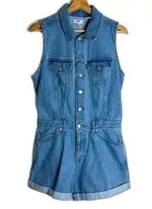 Levi's Premium Marian Romper one piece denim jumper size medium