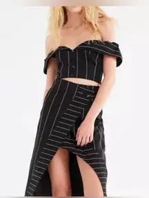 Finders keepers alps Bodice black base Stripe Top  | Small