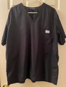 Blue Sky Scrub Top Size XL Black