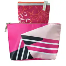 Estee‎ Lauder & Lancome Cosmetic Bags Set Makeup Travel Pouch 2 Pouches