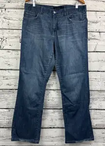 Calvin‎ Klein Women's Bootcut Flare Silver Back Denim Jeans [Size 16]