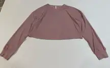 Lululemon Swiftly Tech Cropped Long Sleeve Top Pink Size 4