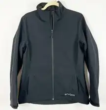 Spyder Womens Elevation Lightweight Active Soft Shell Jacket Outerwear Black 12