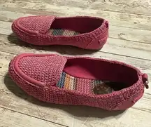 The Sak Slip On Shoes Women’s Size 6 Pink Woven Casual