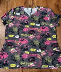 Wonder Woman Scrub Top